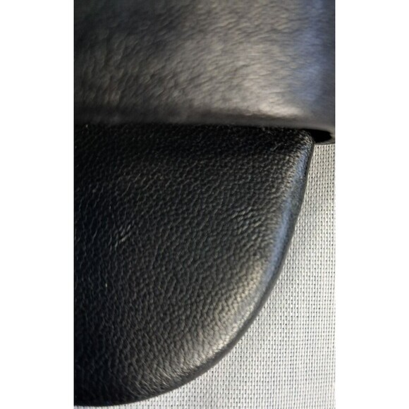 Vince Camuto Womens Anara Black Leather Peep Toe Ankle Bootie Heels Shoes 9M - Picture 10 of 10